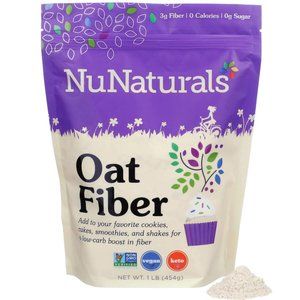 NuNaturals Oat fiber 1 lb bag